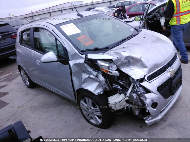 KL8CB6S90EC583237 - 2014 CHEVROLET SPARK LS SILVER photo 1