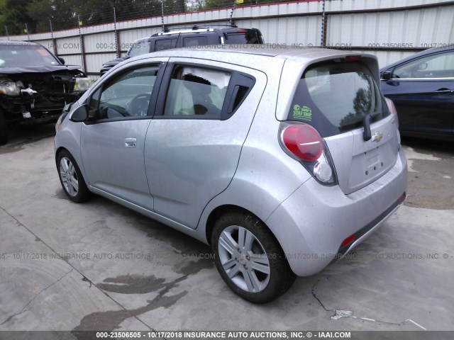 KL8CB6S90EC583237 - 2014 CHEVROLET SPARK LS SILVER photo 3