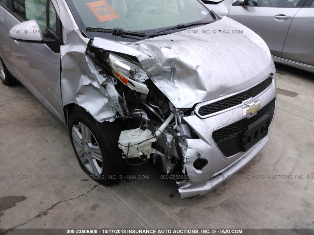 KL8CB6S90EC583237 - 2014 CHEVROLET SPARK LS SILVER photo 6