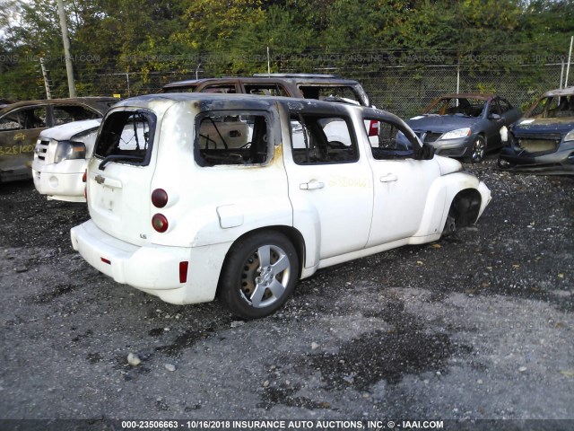 3GNDA13D28S551416 - 2008 CHEVROLET HHR LS Blanco foto 4