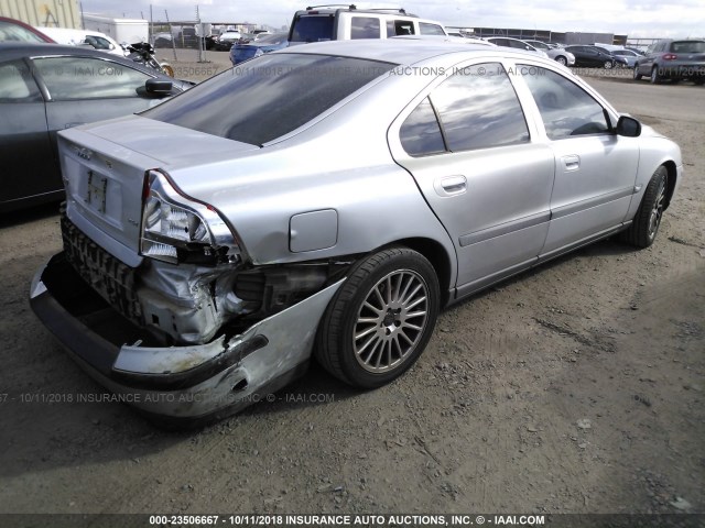 YV1RS59V342331138 - 2004 VOLVO S60 2.5T SILVER photo 4