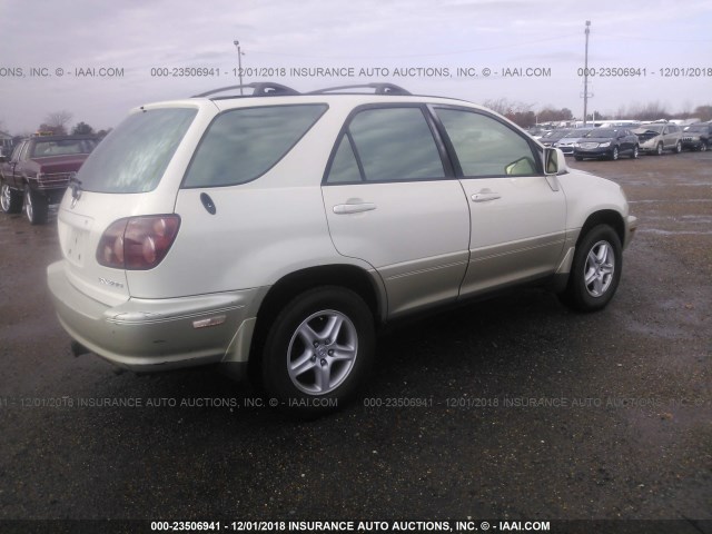 JT6GF10U7Y0048863 - 2000 LEXUS RX 300 WHITE photo 4