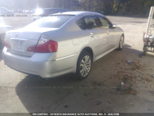 JNKCY01F79M852942 - 2009 INFINITI M35 SPORT SILVER photo 4