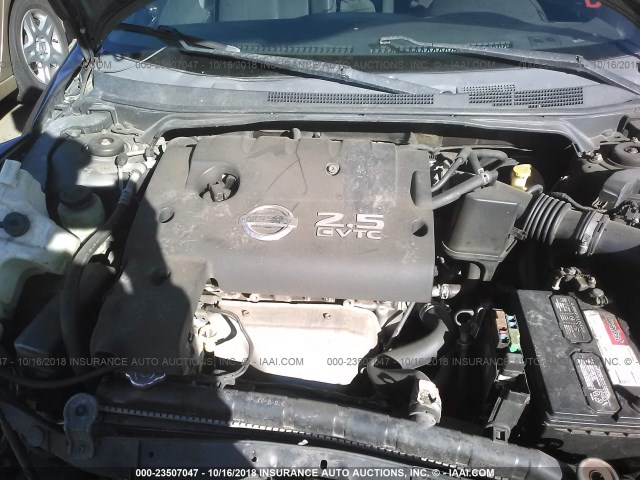 1N4AL11D56N337929 - 2006 NISSAN ALTIMA S/SL GRAY photo 10