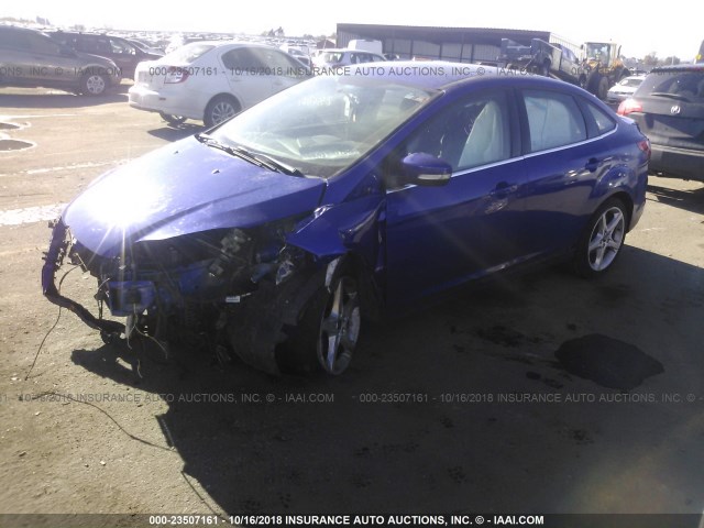 1FADP3J27DL352369 - 2013 FORD FOCUS TITANIUM BLUE photo 2