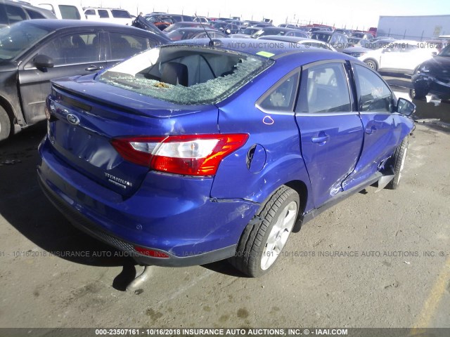 1FADP3J27DL352369 - 2013 FORD FOCUS TITANIUM BLUE photo 4