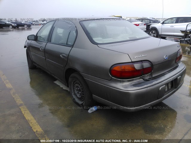 1G1ND52J82M601321 - 2002 CHEVROLET MALIBU GOLD photo 3