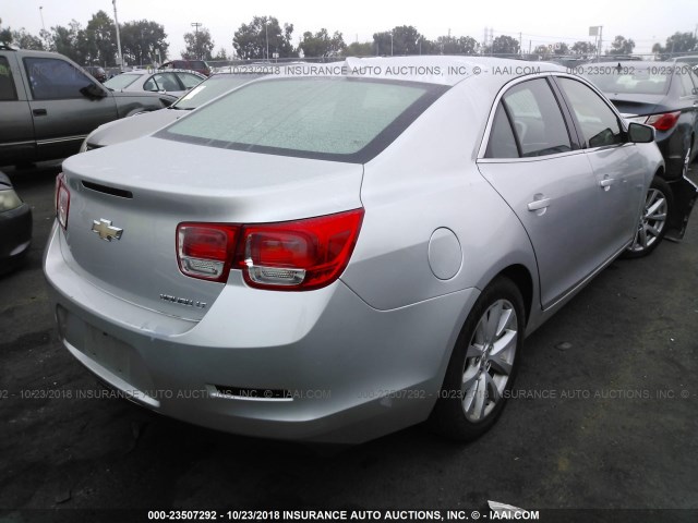 1G11E5SA3DF267668 - 2013 CHEVROLET MALIBU 2LT SILVER photo 4