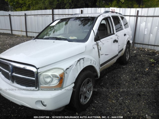 1D4HB48N46F135513 - 2006 DODGE DURANGO SLT WHITE photo 6