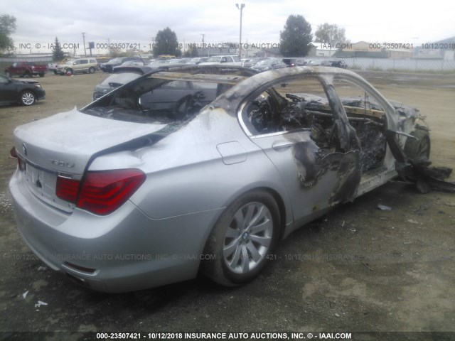 WBAKB83529CY58829 - 2009 BMW 750 LI SILVER photo 4