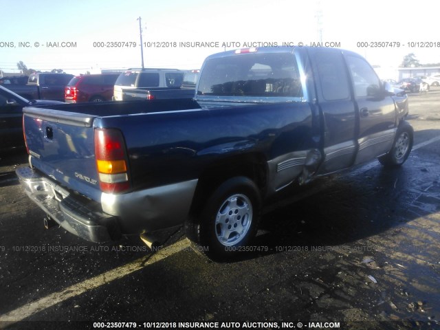 2GCEC19T2Y1295036 - 2000 CHEVROLET SILVERADO C1500 BLUE photo 4