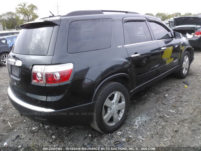 1GKER337X8J114846 - 2008 GMC ACADIA SLT-2 BLACK photo 4