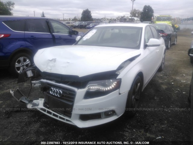 WAUMF78K99N035891 - 2009 AUDI A4 PRESTIGE WHITE photo 2