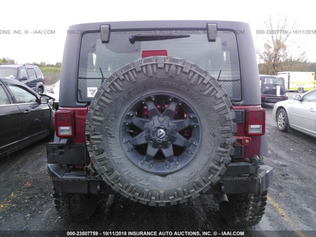 1C4AJWAG3CL285697 - 2012 JEEP WRANGLER SPORT MAROON photo 8