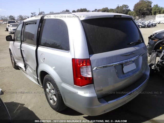 2A4RR8DG2BR703203 - 2011 CHRYSLER TOWN & COUNTRY TOURING L SILVER photo 3