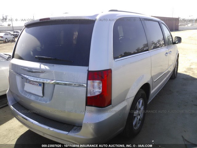 2A4RR8DG2BR703203 - 2011 CHRYSLER TOWN & COUNTRY TOURING L SILVER photo 4