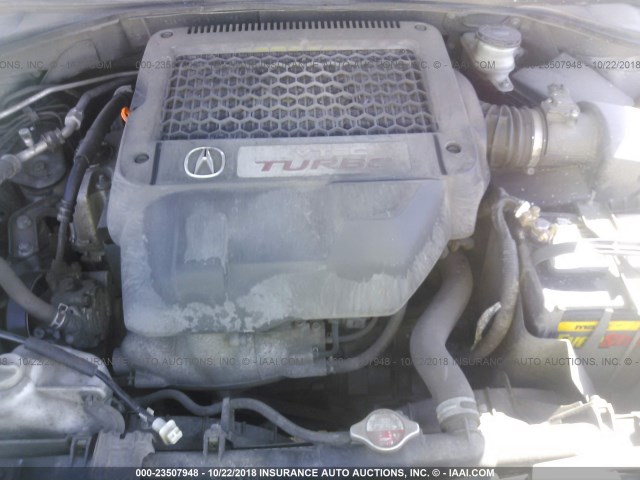5J8TB1H2XBA000931 - 2011 ACURA RDX GRAY photo 10