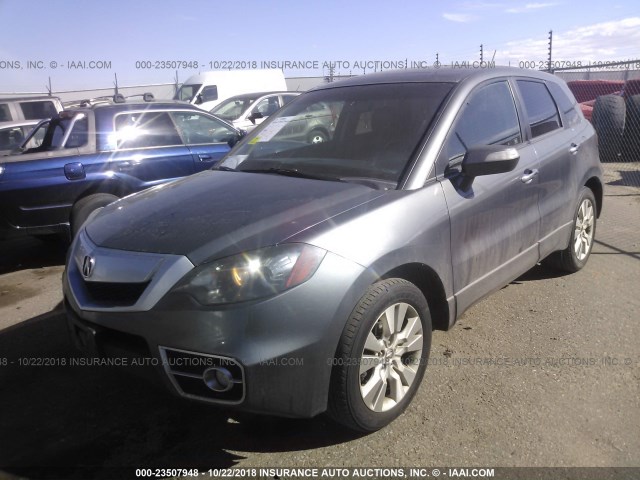 5J8TB1H2XBA000931 - 2011 ACURA RDX GRAY photo 2