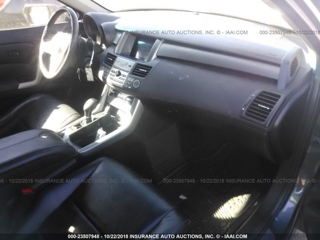 5J8TB1H2XBA000931 - 2011 ACURA RDX GRAY photo 5