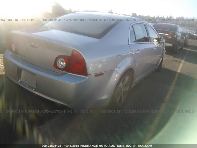 1G1ZC5E13BF135172 - 2011 CHEVROLET MALIBU 1LT SILVER photo 4