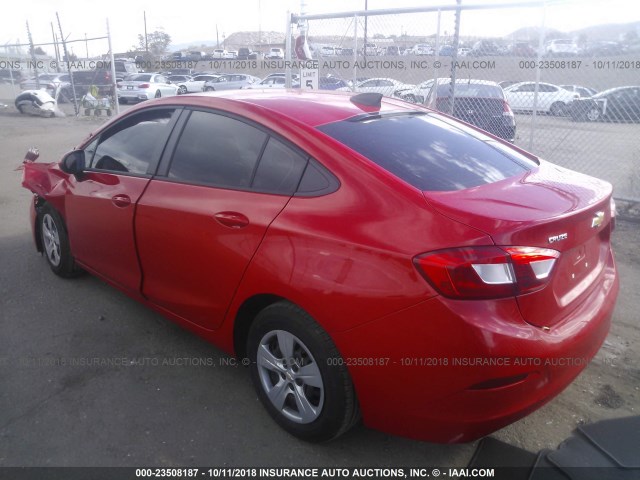 1G1BC5SM6J7148118 - 2018 CHEVROLET CRUZE LS RED photo 3