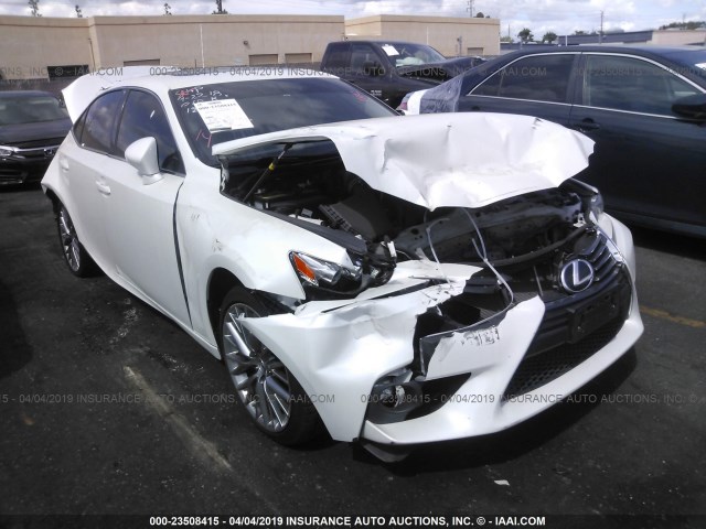 JTHBF1D27F5062109 - 2015 LEXUS IS 250 WHITE photo 1