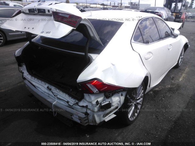 JTHBF1D27F5062109 - 2015 LEXUS IS 250 WHITE photo 4