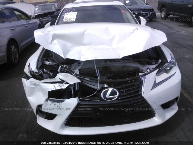 JTHBF1D27F5062109 - 2015 LEXUS IS 250 WHITE photo 6