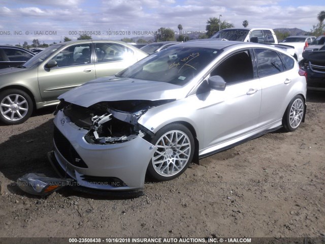 1FADP3L95DL159499 - 2013 FORD FOCUS ST SILVER photo 2