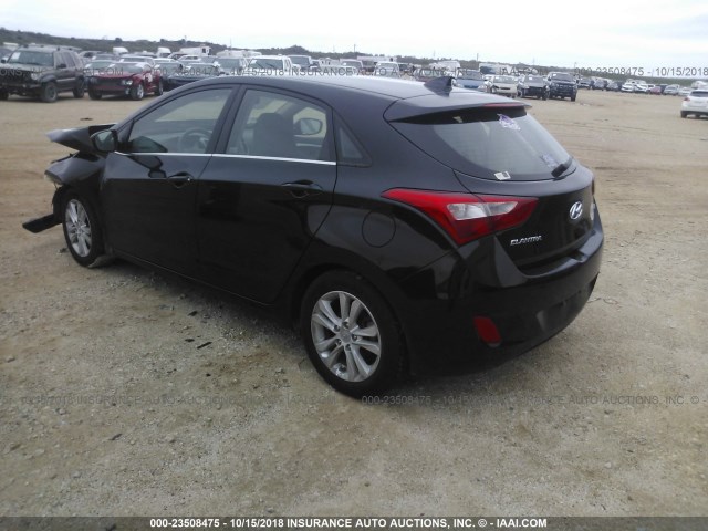 KMHD35LE8DU083796 - 2013 HYUNDAI ELANTRA GT BLACK photo 3