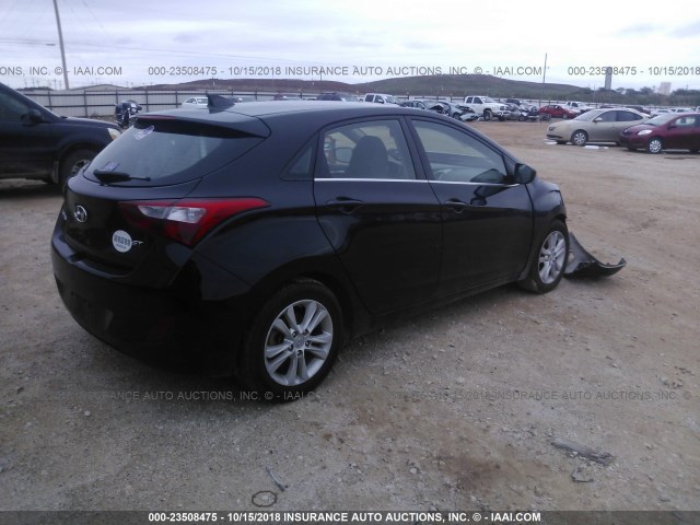 KMHD35LE8DU083796 - 2013 HYUNDAI ELANTRA GT BLACK photo 4