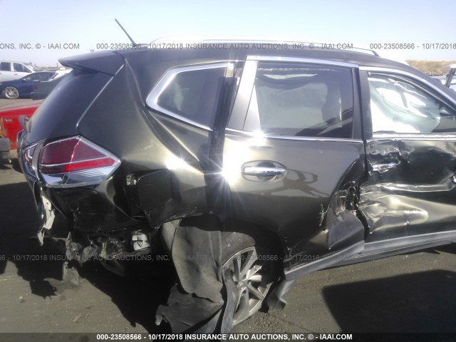 5N1AT2MV1FC832544 - 2015 NISSAN ROGUE S/SL/SV BLACK photo 6