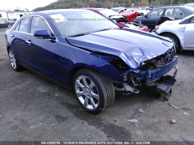 1G6AB5RA4D0125292 - 2013 CADILLAC ATS LUXURY BLUE photo 1