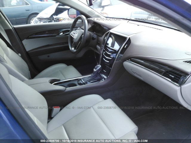 1G6AB5RA4D0125292 - 2013 CADILLAC ATS LUXURY BLUE photo 5