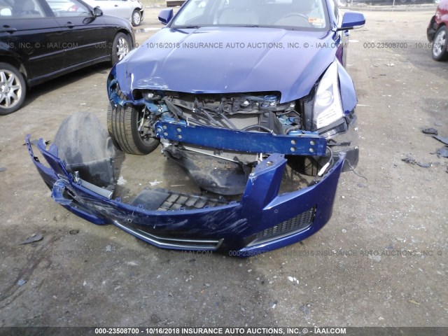 1G6AB5RA4D0125292 - 2013 CADILLAC ATS LUXURY BLUE photo 6