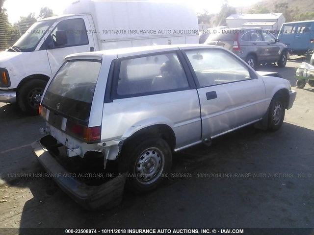 JHMAG4313GS006948 - 1986 HONDA CIVIC CVCC 1300 SILVER photo 4