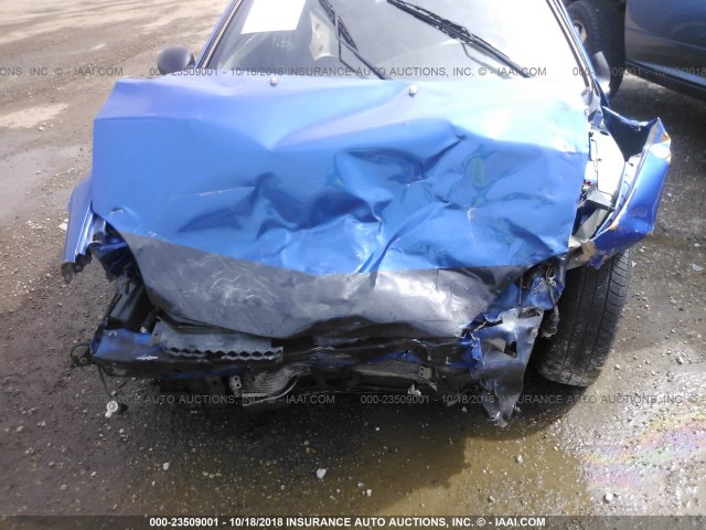 1B3ES56C65D144216 - 2005 DODGE NEON SXT BLUE photo 6