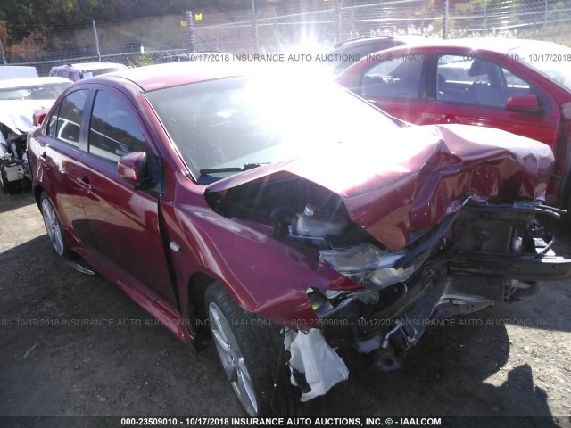 JA32U8FW6CU013533 - 2012 MITSUBISHI LANCER GT RED photo 1