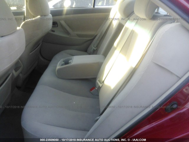 4T1BF3EK8BU743645 - 2011 TOYOTA CAMRY SE/LE/XLE 红色 照片 8