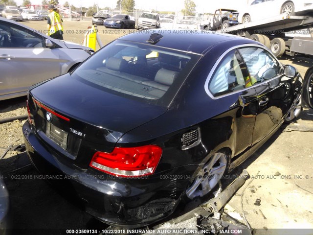 WBAUP9C56DVS95202 - 2013 BMW 128 I BLACK photo 4