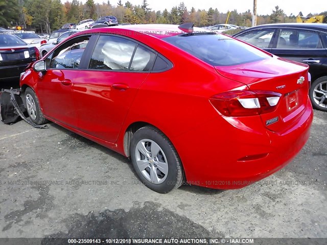 1G1BC5SM9H7113664 - 2017 CHEVROLET CRUZE LS RED photo 3