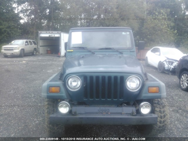 1J4FY19S9VP541604 - 1997 JEEP WRANGLER / TJ SPORT GREEN photo 6