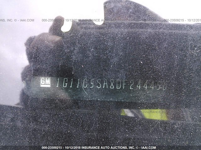 1G11C5SA8DF244456 - 2013 CHEVROLET MALIBU 1LT SILVER photo 9