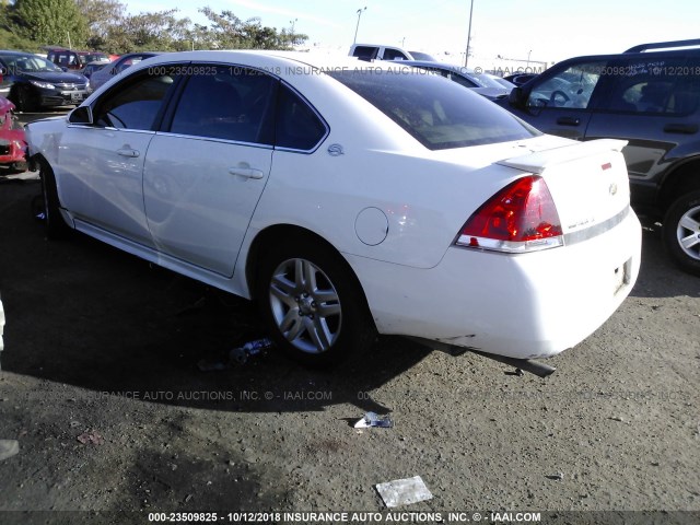 2G1WC57M091124786 - 2009 CHEVROLET IMPALA 2LT WHITE photo 3