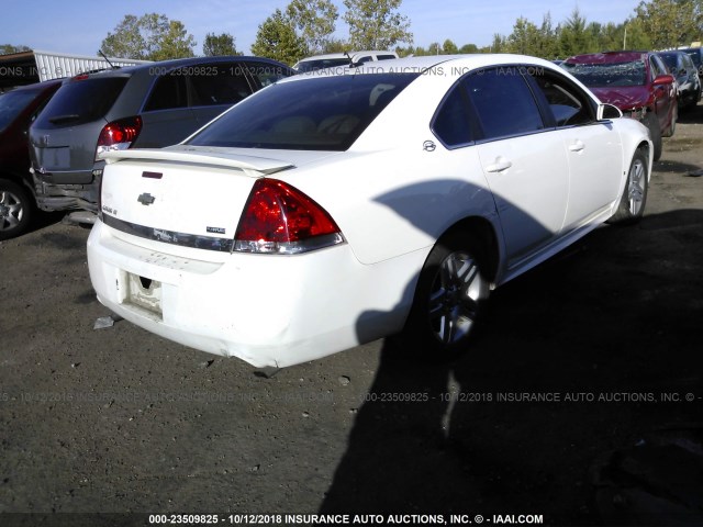 2G1WC57M091124786 - 2009 CHEVROLET IMPALA 2LT WHITE photo 4