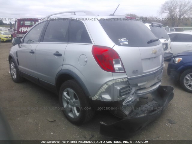 3GNAL2EK7DS622764 - 2013 CHEVROLET CAPTIVA LS SILVER photo 3