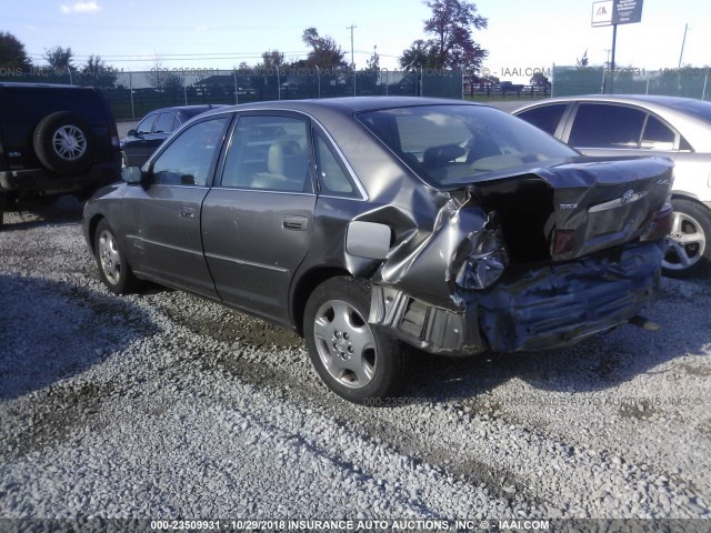 4T1BF28B13U324205 - 2003 TOYOTA AVALON XL/XLS GRAY photo 3