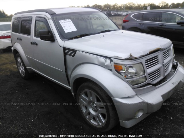 1D8GT58677W627914 - 2007 DODGE NITRO R/T SILVER photo 1