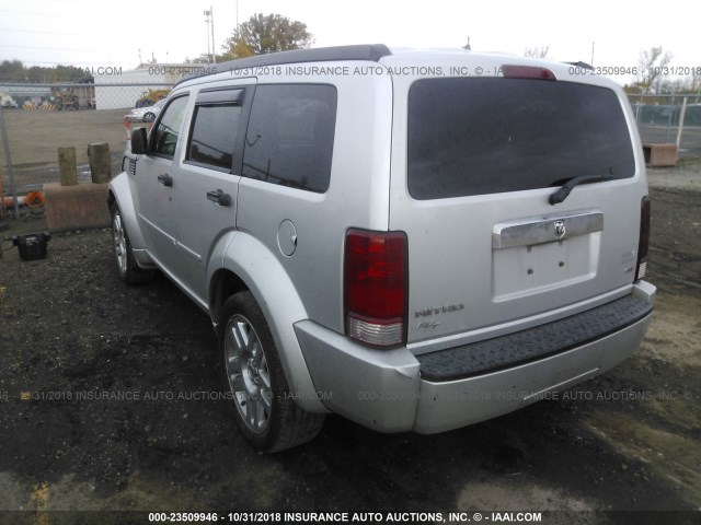 1D8GT58677W627914 - 2007 DODGE NITRO R/T SILVER photo 3