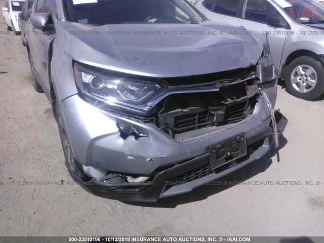 2HKRW1H88HH509189 - 2017 HONDA CR-V EXL SILVER photo 6